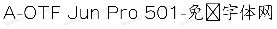 A-OTF Jun Pro 501字体转换
